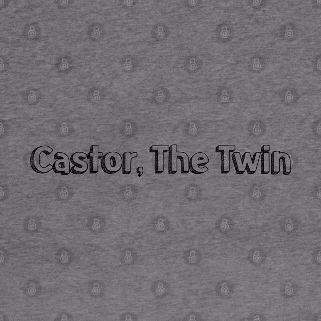 Castor, The Twin // Typography Design by Aqumoet